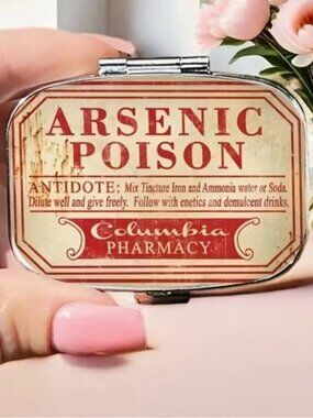 ⭐️ New Pharmacy Arsenic Poison Tin/Pill Case